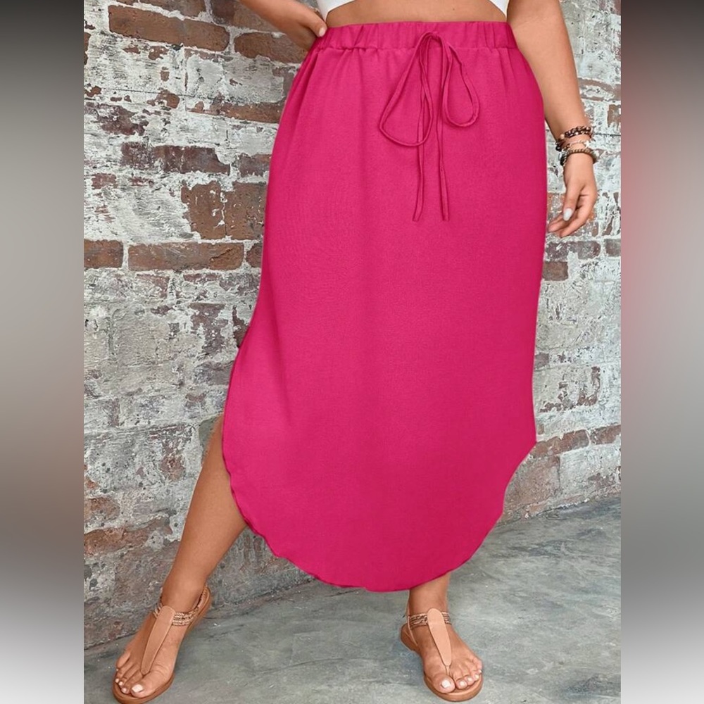 Elegant Hit Pink Women's Skirt